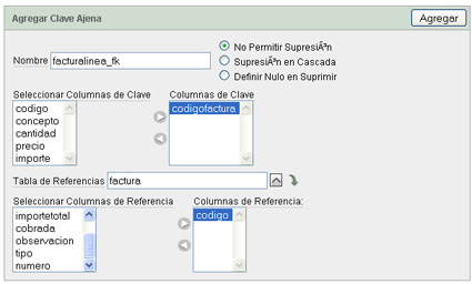 Crear tabla para la aplicación APEX