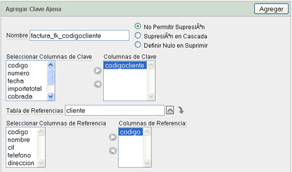 Crear tabla para la aplicación APEX