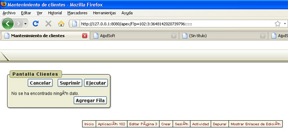 Crear tabla para la aplicación APEX