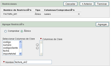 Crear tabla para la aplicación APEX